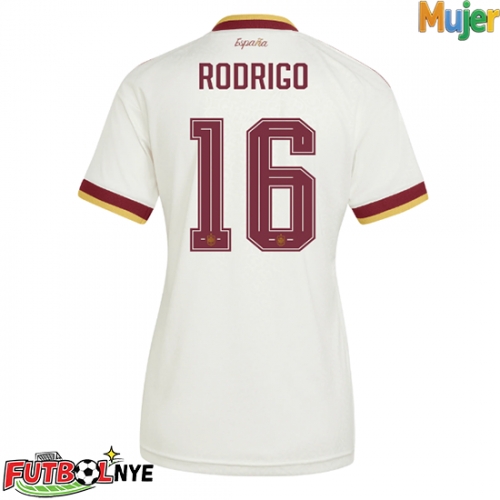 Camiseta España Rodri Hernandez #16 Visitante Equipación para mujer Mundial 2026 manga corta